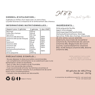 Gélules Cure pousse de cheveux - Hair Beauty Boost